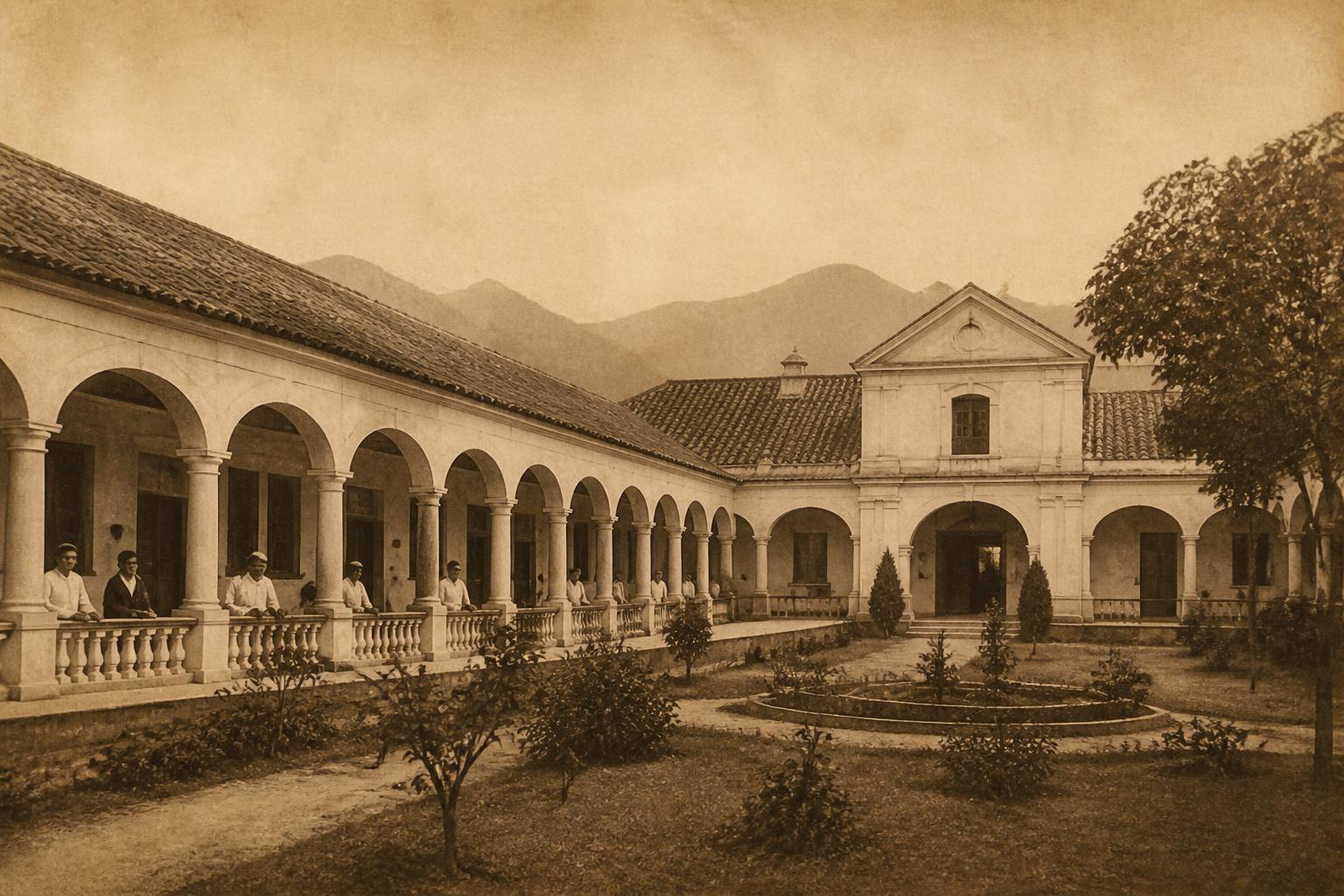 Fotografía de archivo del antiguo Hospital San Juan de Dios de Cúcuta, hoy sede de la Biblioteca Julio Pérez Ferrero