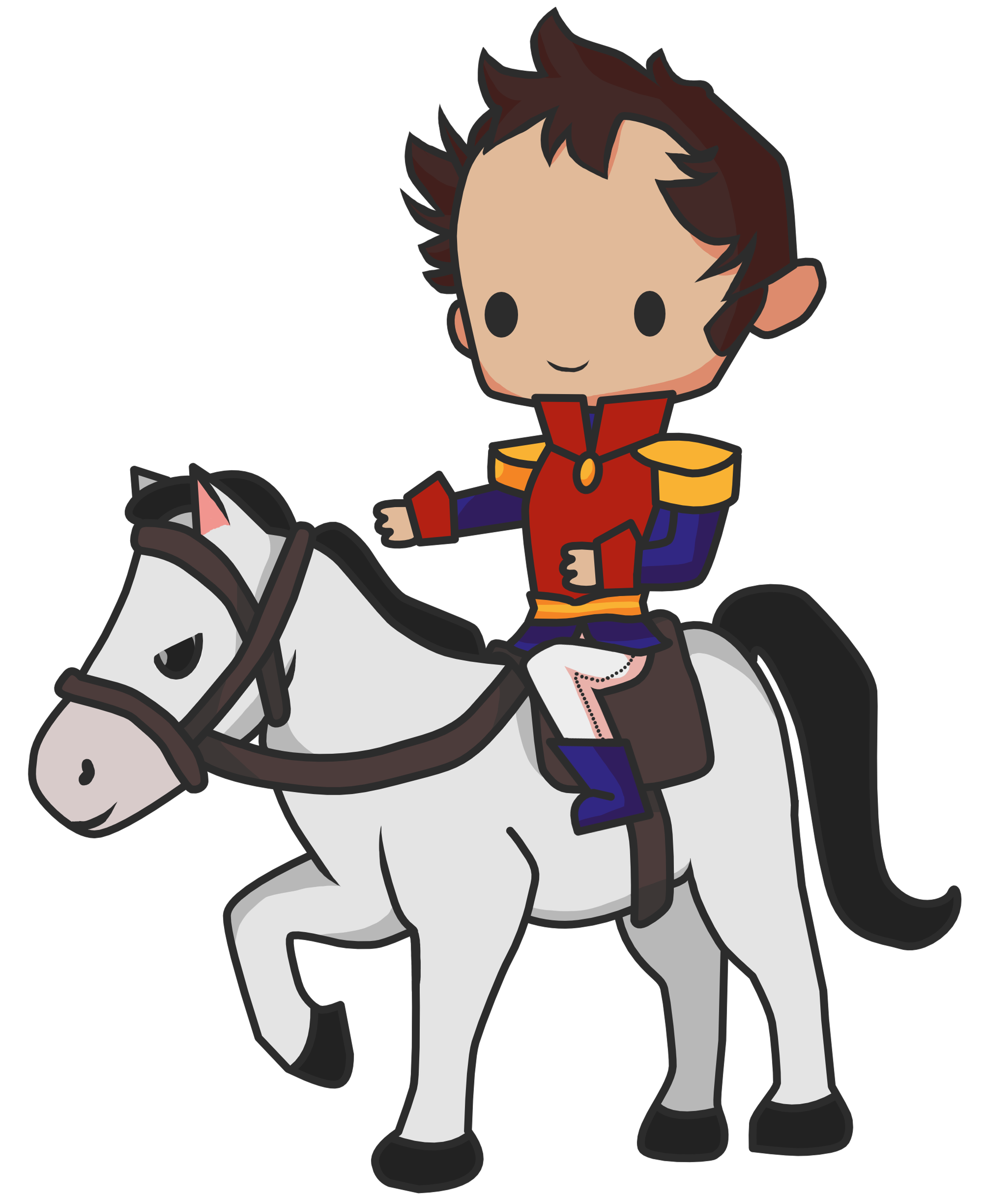 Simón Bolívar a caballo, ilustración del videojuego