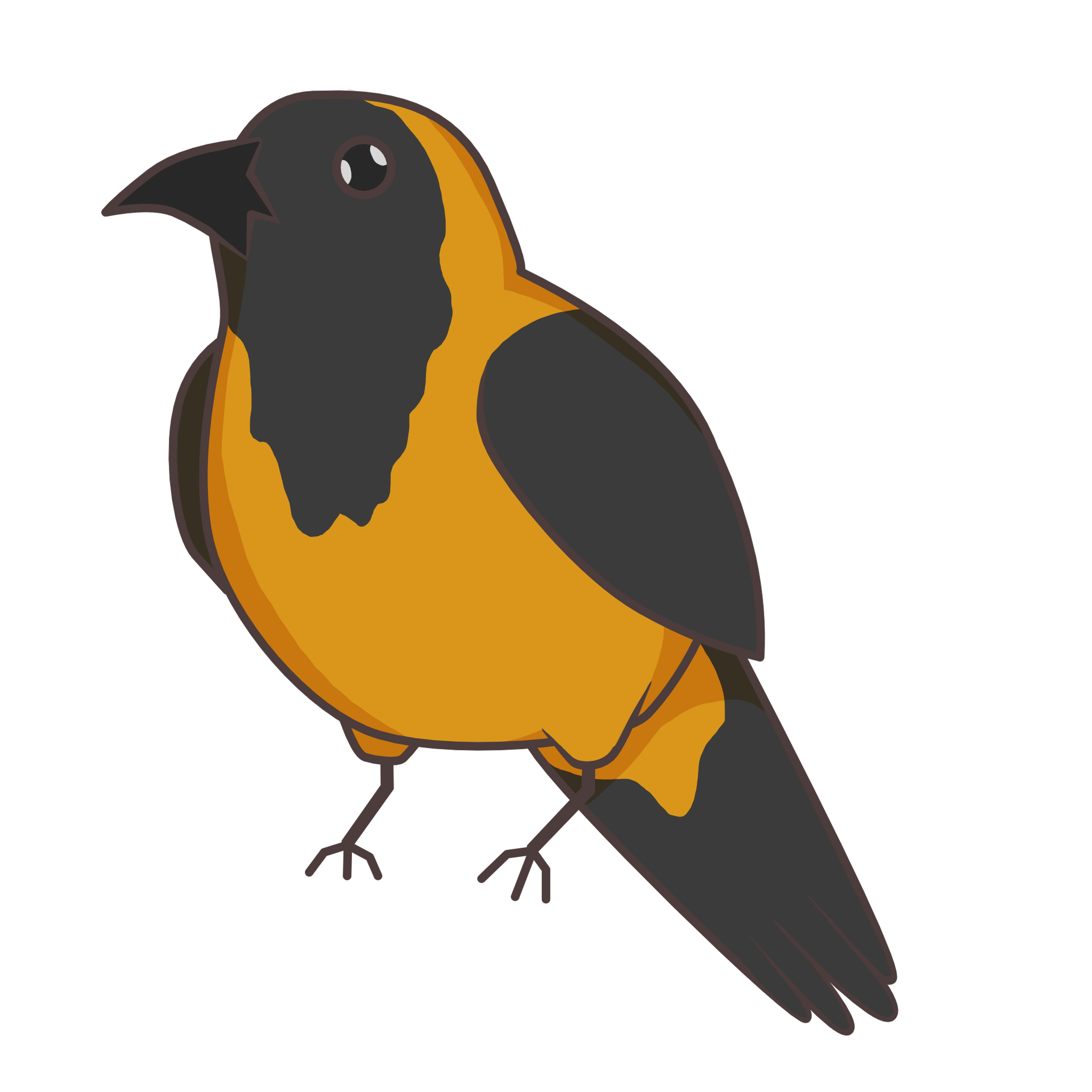 Ilustración de Pájaro Toche