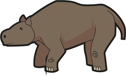Ilustración de Toxodon